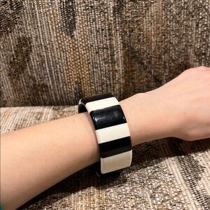 Black and White Bangle Bracelet
